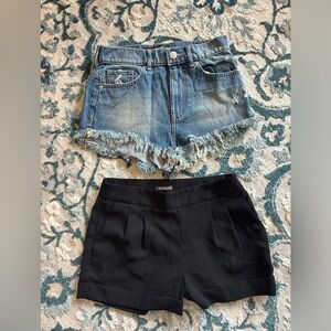 Express shorts both size 0